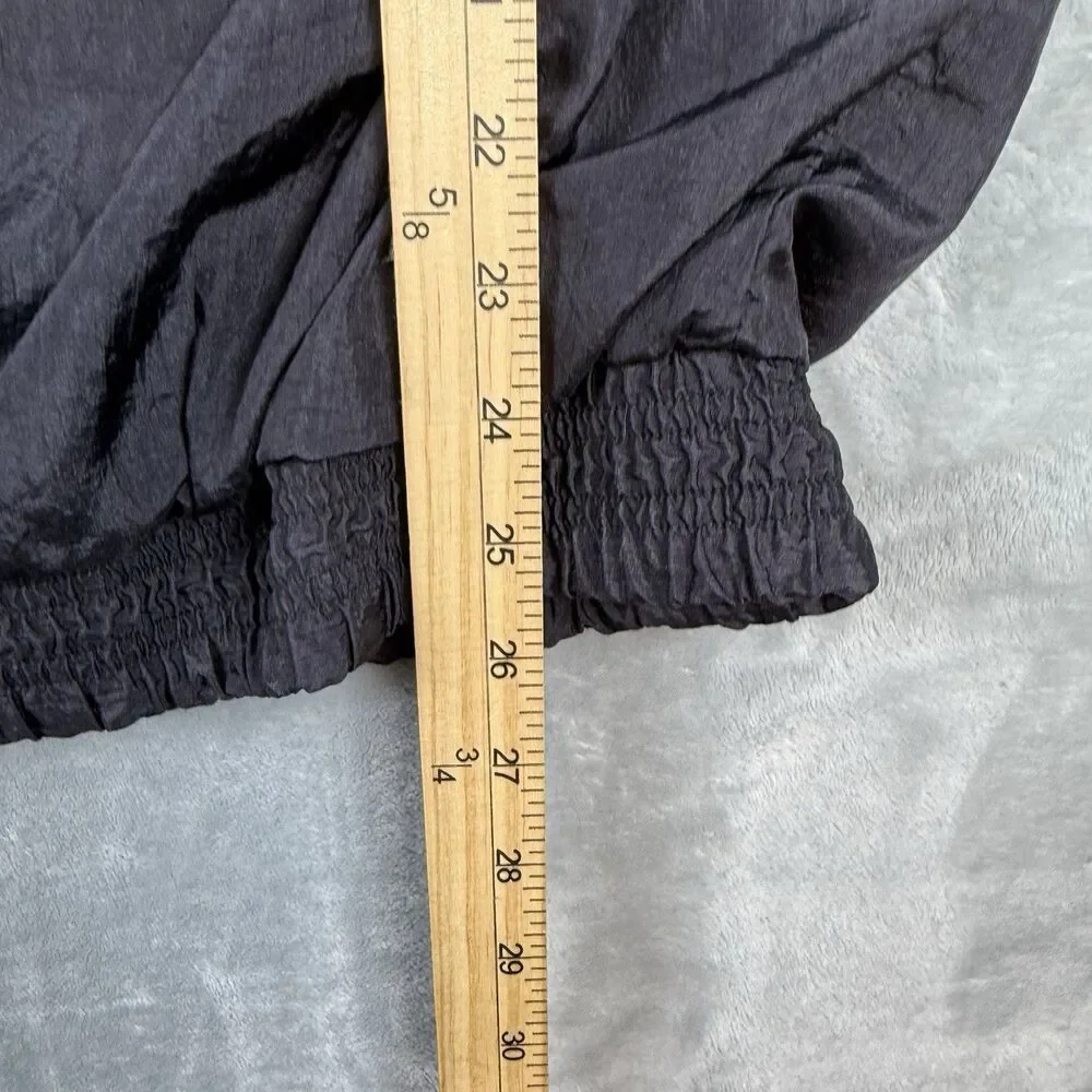Vizari Vintage Colorblock Nylon Track Suit Black Blue Teal Red XL